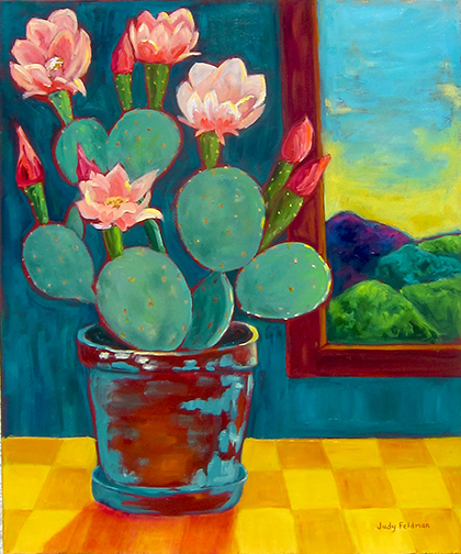 Prickly Pear in Bloom by