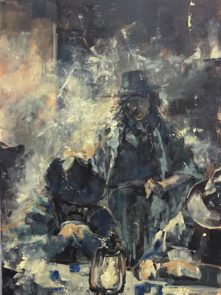 Blue Chips Beneath the Glow by