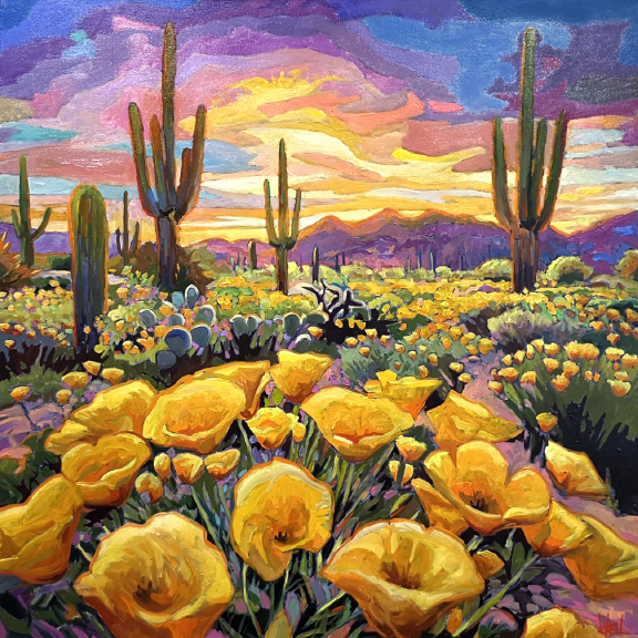 Saguaro Evening by