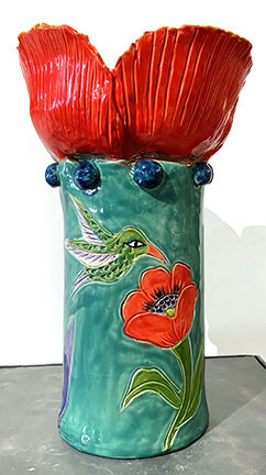 Poppy Round Vase by